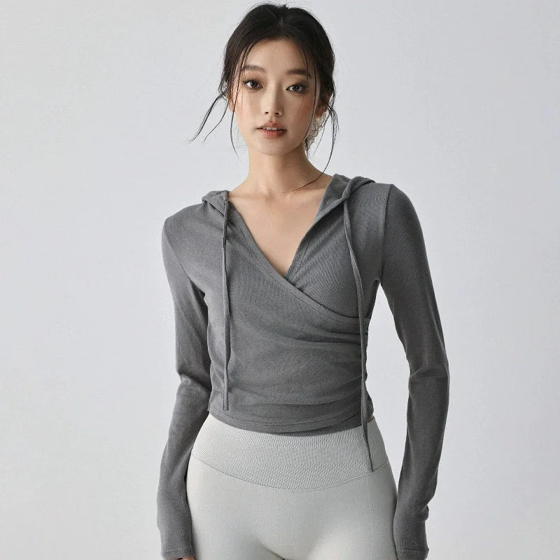 Sports Coat Women's Shirt Yoga Slim Long Sleeve Fast Running Thin Pilates Fitness Suit Top Clothing